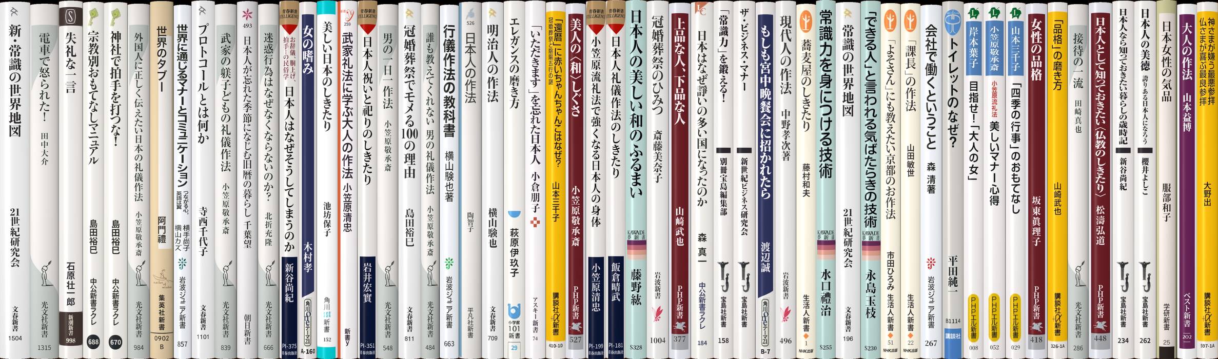 礼儀、作法、常識 | 新書マップ4D