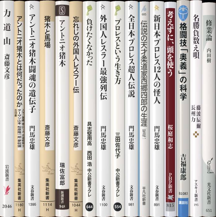 プロレスと格闘技 | 新書マップ4D