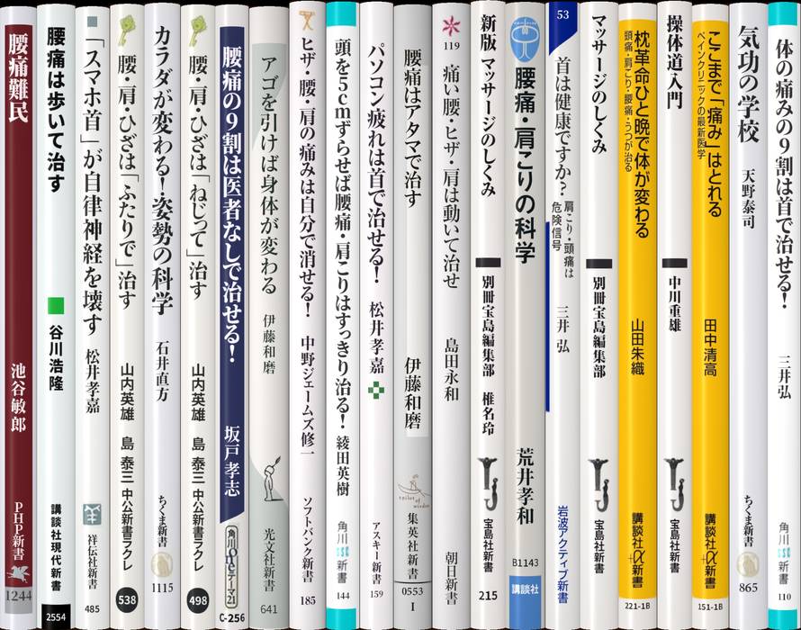 肩こり、腰痛 | 新書マップ4D